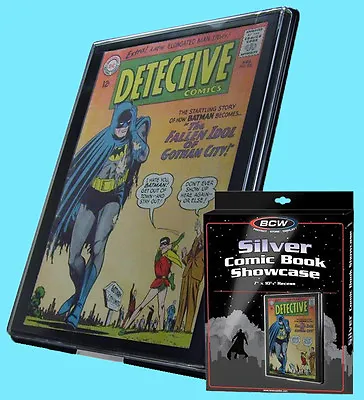Buy BCW SILVER AGE Size COMIC BOOK SHOWCASE DISPLAY FRAME Wall Mount Storage Case • 19.62£