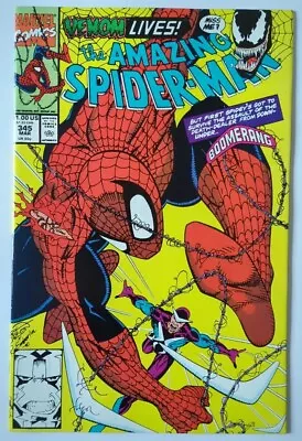 Buy Amazing Spider-Man #345 - Venom Returns Cletus Casady 1st Carnage Symbiote 1991 • 7.91£