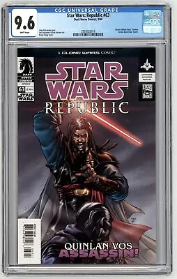 Buy Star Wars: Republic #63 Br CGC 9.6 Br 1st Appearance Of Darth Andeddu • 45.45£