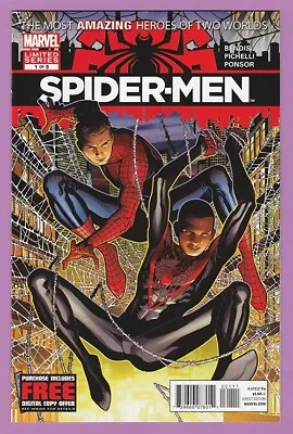 Buy Spider-Men 1 A 1st Peter Parker Miles Morales Meeting Spider-Verse Movie 1st • 15.88£