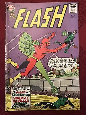 Buy Flash #143 (1964) Green Lantern X-over Dc Comics • 7.89£