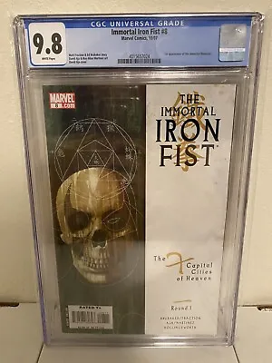 Buy Immortal Iron Fist #8 CGC 9.8 NM+/M 1st Immortal Weapons Marvel 2007 White Pages • 238.99£