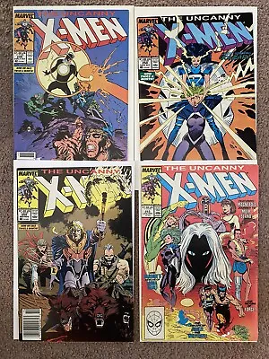 Buy Uncanny X-Men 4 Issue Lot 249 250 252 253 Nm 9.4 Havok Wolverine Jim Lee • 48.57£