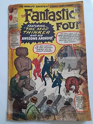 Buy Fantastic Four #15 June 1963 Fair/Good 1.5 1st Appearance Of The Mad Thinker • 99.99£