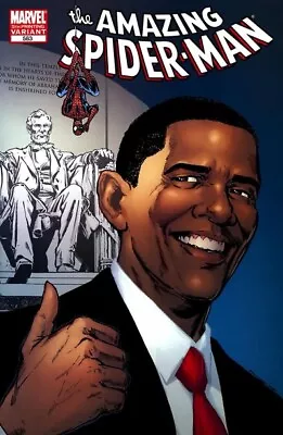 Buy AMAZING SPIDER-MAN #583 F, 5th P. Barack Obama C, Marvel Comics 2009 Stock Image • 2.37£