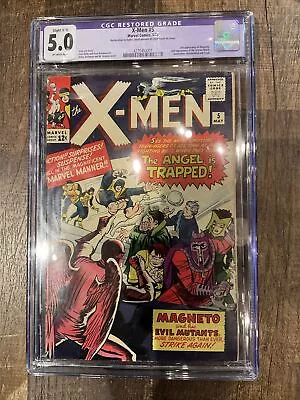 Buy X-Men #5 CGC 5 From 1964! Marvel FN Fine 3rd Magneto App 2nd Scarlet Witch • 363.68£