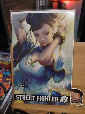 Buy Street Fighter #1 Artgerm Chun Li Variant Dallas Fan Expo 2023 Signed • 120.37£
