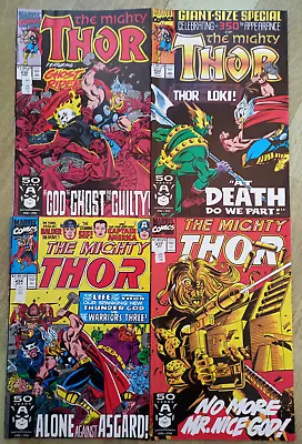 Buy Marvel Comics - The Mighty Thor - #430/432/434/435 - Ghost Rider, Loki, 1991 • 11.99£