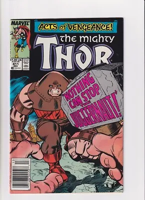 Buy Thor (1962) # 411 (7.0-FVF) (1966866) Juggernaut, 1st Cameo App. New Warriors... • 50.40£