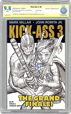Buy Kick-Ass 3 #8B Romita Sketch 1:50 Variant CBCS 9.8 SS Romita Jr. 2014 • 138.84£