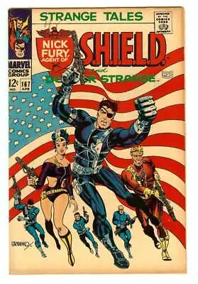 Buy Strange Tales #167 5.5 // Classic Jim Steranko Flag Cover Marvel Comics 1968 • 123.23£