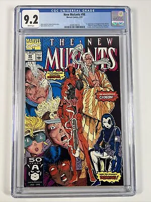 Buy New Mutants #98 CGC 9.2 (1991) 1st Deadpool | Marvel Comics • 346.87£