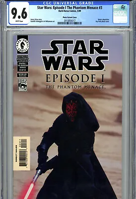 Buy Star Wars: Episode I Phantom Menace #3 (1999) Dark Horse CGC 9.6 Photo Variant • 38.56£