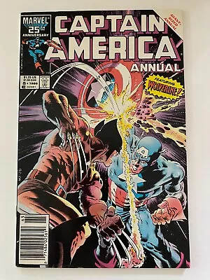 Buy CAPTAIN AMERICA ANNUAL #8 1986 Feauturing Wolverine. NEWSTAND-Bagged And Boarded • 35.98£