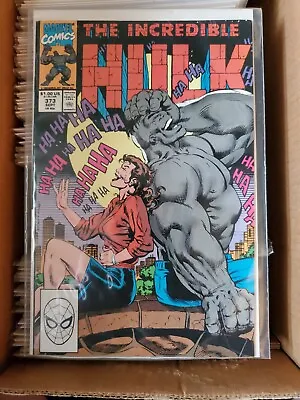 Buy The Incredible Hulk #373 Newsstand Marvel Comics 1990 • 7.12£