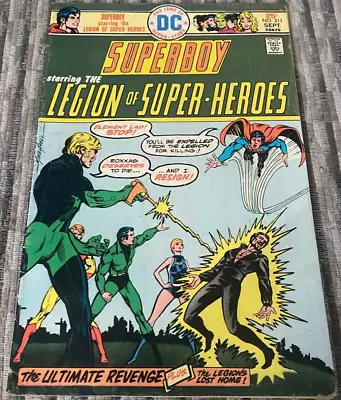 Buy DC Comic Superboy No.211  - Sept  1975 -Ultimate Revenge - Ungraded - Good Cond. • 3.91£