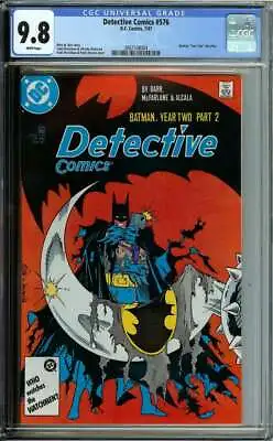 Buy Detective Comics #576 Cgc 9.8 White Pages // Todd Mcfarlane Cover Art 1987 • 119.93£