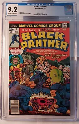 Buy Black Panther # 1 Marvel Comics, 1/1977 CGC 9.2 OW/W Pages • 157.81£