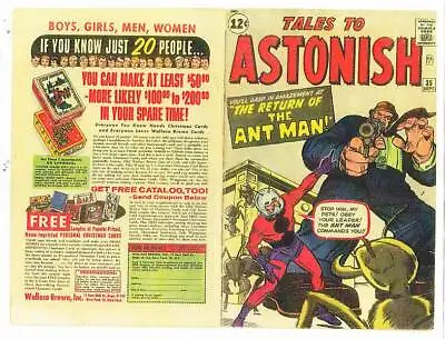 Buy Facsimile Reprint Covers Only To TALES TO ASTONISH #35 - 1962 - Ant Man Costume • 19.71£
