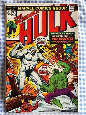 Buy Incredible Hulk 162 (1973) 1st App Of Wendigo • 31.99£