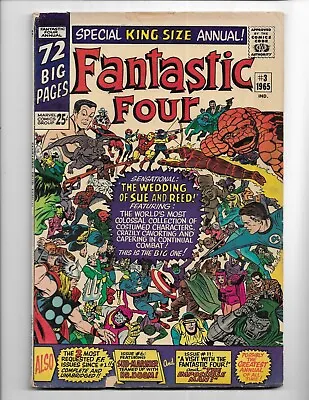 Buy Fantastic Four Annual 3 - Vg 4.0 - Sue And Reed's Wedding - Doctor Doom (1965) • 55.97£