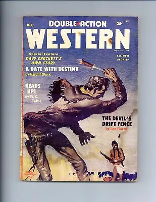Buy Double-Action Western Magazine Pulp Dec 1955 Vol. 23 #2 GD • 53.22£
