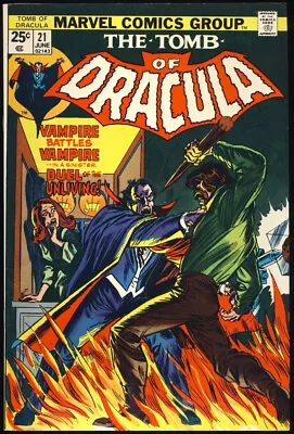 Buy TOMB OF DRACULA #21 1974 VF+  Deathknell  DOCTOR SUN Marvel Comics HORROR • 31.62£