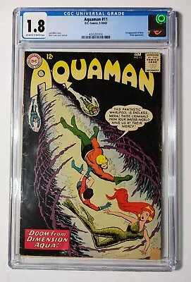 Buy Aquaman #11 CGC 1.8 (1963 ) 1st Appearance Of Mera * New Slab • 118.27£