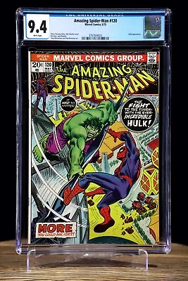 Buy AMAZING SPIDER-MAN #120 May 1973 CGC 9.4 Hulk Battle KEY ISSUE • 312.69£