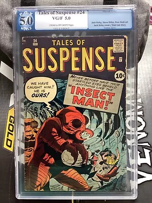Buy TALES OF SUSPENSE #24 PGX 5.0 Not CGC KIRBY COVER! DITKO ART! • 120.63£