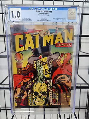 Buy Catman Comics #28 (1945) - Cgc Grade 1.0 - Golden Age - Continental - Lb Cole! • 1,599.04£