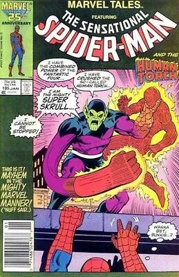 Buy Marvel Tales Vol:1 #195 Spider-man 1987 • 4.95£