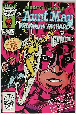 Buy Comic Book - Marvel Team-Up Aunt May & Franklin Richards Vs Galactus - #137 1984 • 6.99£