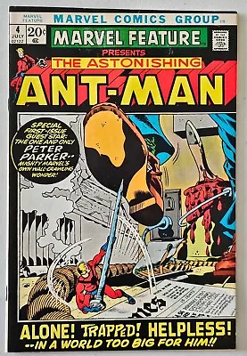 Buy Marvel Feature #4 Vf/nm 9.0 Astonishing Antman Peter Parker 1972 • 39.53£