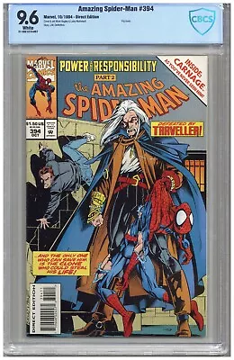 Buy Amazing Spider-Man  #394  CBCS  9.6  NM+  White Pgs  10/94  Flip Book  Direct Ed • 47.44£