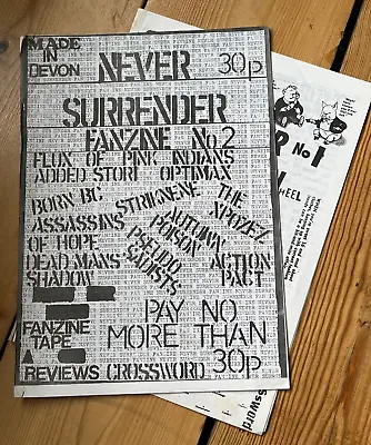 Buy Punk Fanzine - Never Surrender Issues No 1 & 2 • 40£