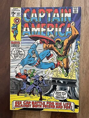 Buy Captain America #127-1st Appearance Tony Stark's X-4 Prototype-nick Fury Vf 8.0 • 7.88£