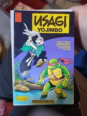 Buy Usagi Yojimbo #10 1988 Fantagraphics Teenage Mutant Ninja Turtles First Printing • 59.49£