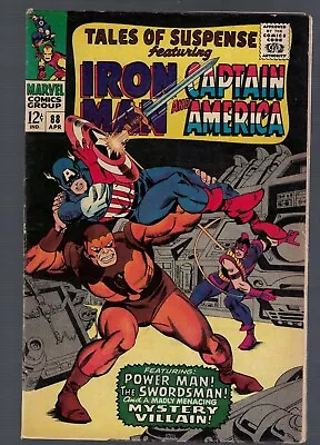 Buy Marvel Comics Tales Of Suspense 88 Iron Man VG 4.5 Avengers 1966 Captain America • 23.99£