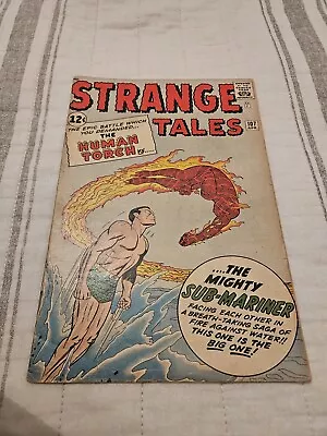 Buy Strange Tales 107- Classic Human Torch Vs. Sub-Mariner! Kirby Cover! Great Shape • 119.93£