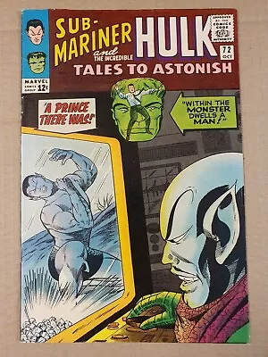 Buy TALES TO ASTONISH # 72 (SUB-MARINER & HULK, Stan Lee/Jack Kirby, OCT 1965) VF- • 24.95£