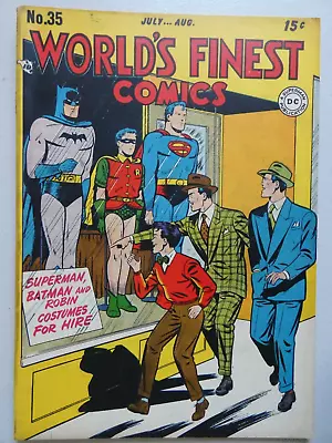 Buy World's Finest Comics #35 (1948), PENGUIN APP. WIM MORTIMOR Cover, Incomplete • 79.06£