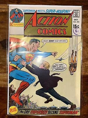 Buy Action Comics 393. 1970. Curt Swan Artwork. Includes Superboy Story. FN+ • 3.99£