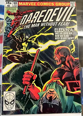 Buy Daredevil #168 (1964) Pence Copy 1st App Elektra Fn Marvel • 299.95£