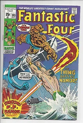 Buy Fantastic Four #103 F+(7.0)1970 - Thing Vs Namor - 2nd Agatha Harkness • 39.72£