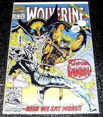 Buy Wolverine 60 (5.5) 1st Print 1992 Marvel Comics - Flat Rate Shipping • 1.92£