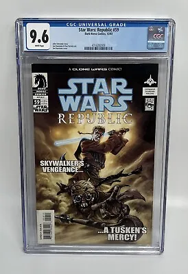 Buy Star Wars Republic #59 CgC 9.6 A’Sharad Hett Unmasked NM 2003 • 39.98£