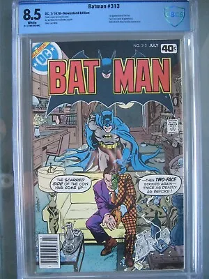 Buy Batman #313 Newsstand Edition UPC CBCS 8.5 WP DC Comics 1979 1st App Tim Fox • 177.33£