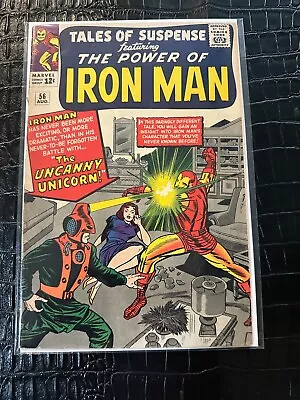 Buy TALES OF SUSPENSE #56 Marvel Comics 1964 Iron Man Vs. Unicorn -Watcher G/VG • 31.98£