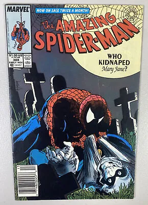 Buy Amazing Spider-Man 308 Marvel Comics Taskmaster Kidnaped Misspell McFarlane VG+ • 11.98£
